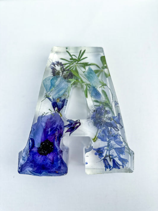 3d resin floral letters sign