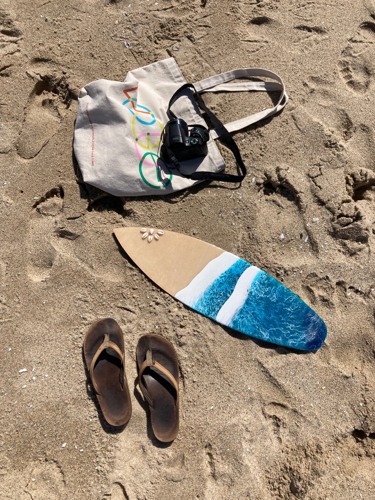 Sandy Surfboard Wall Art