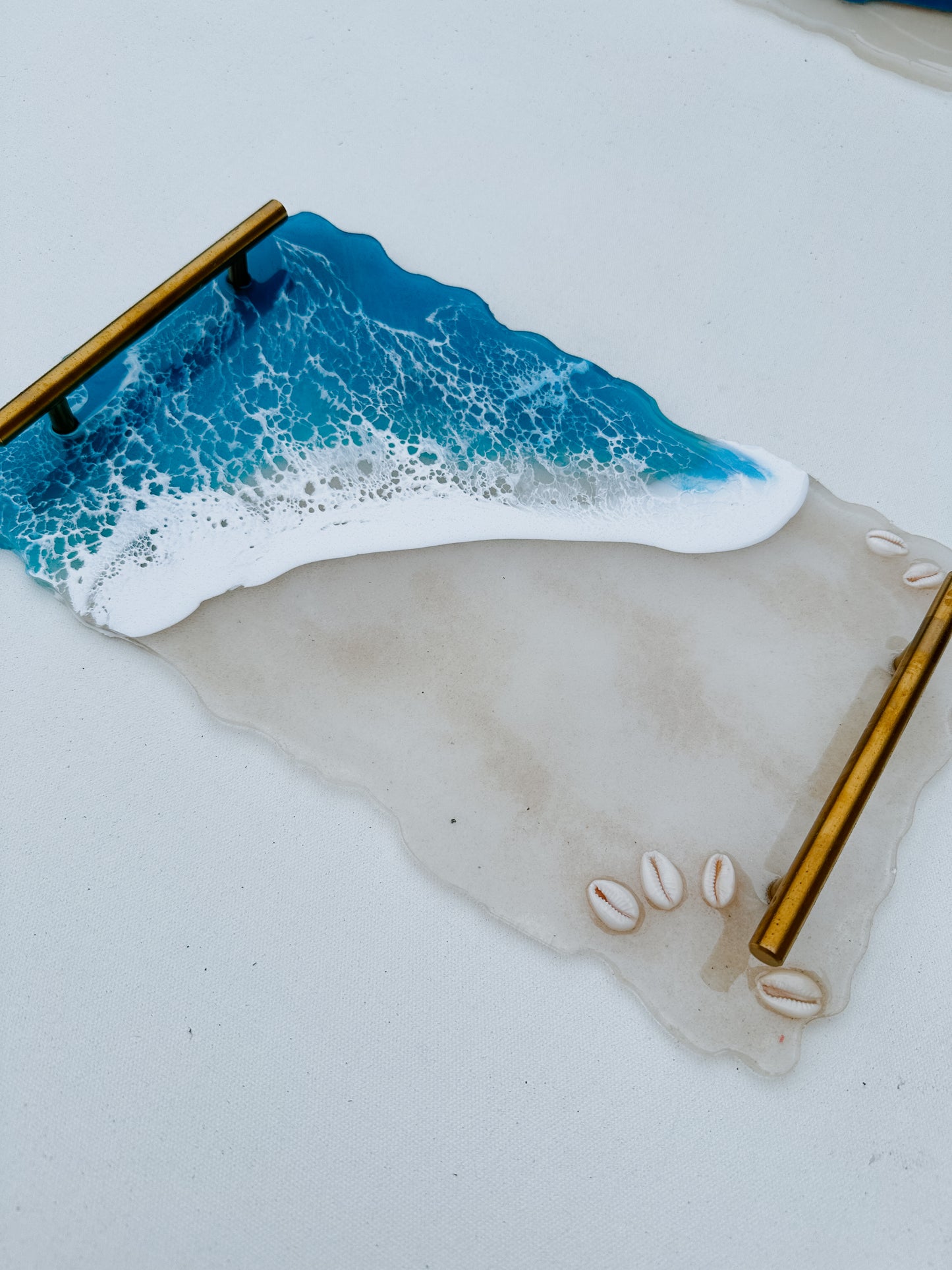 Ocean sand serving charcuterie tray