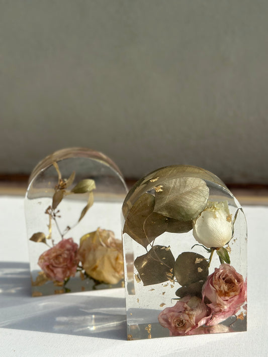 3d bookend bookshelf art ~ custom bouquet preservation