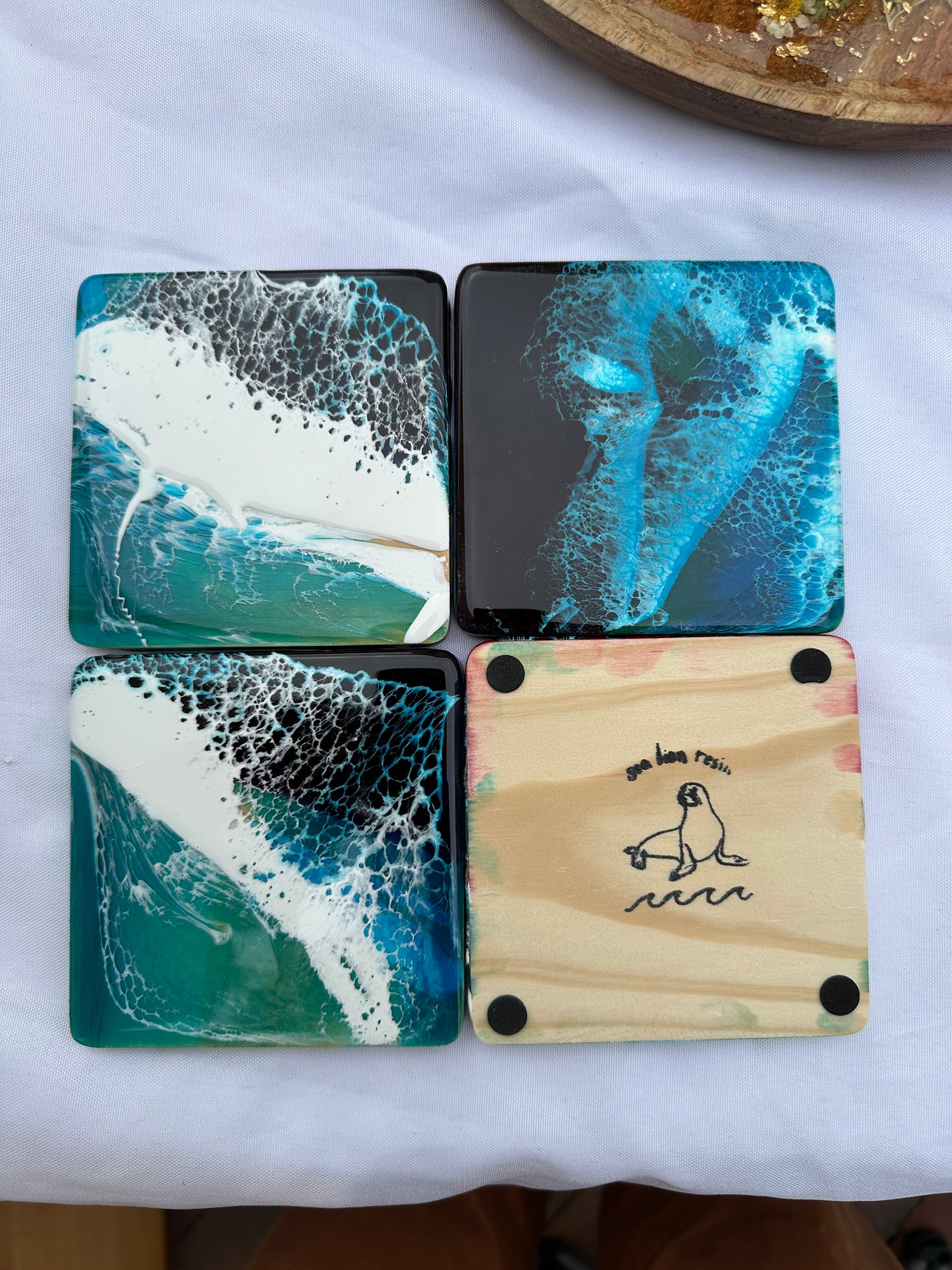 ocean wave coasters