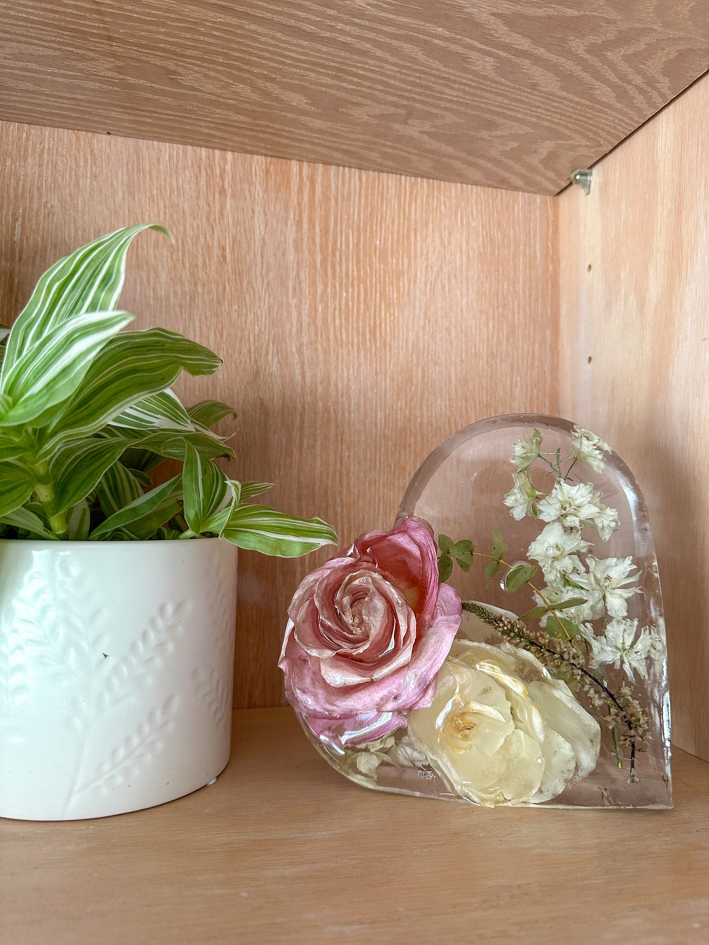 3d floral heart ~ custom bouquet preservation