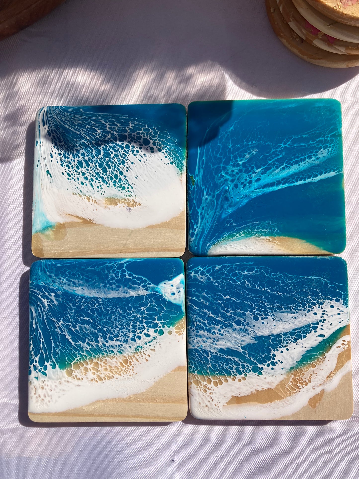 ocean wave coasters