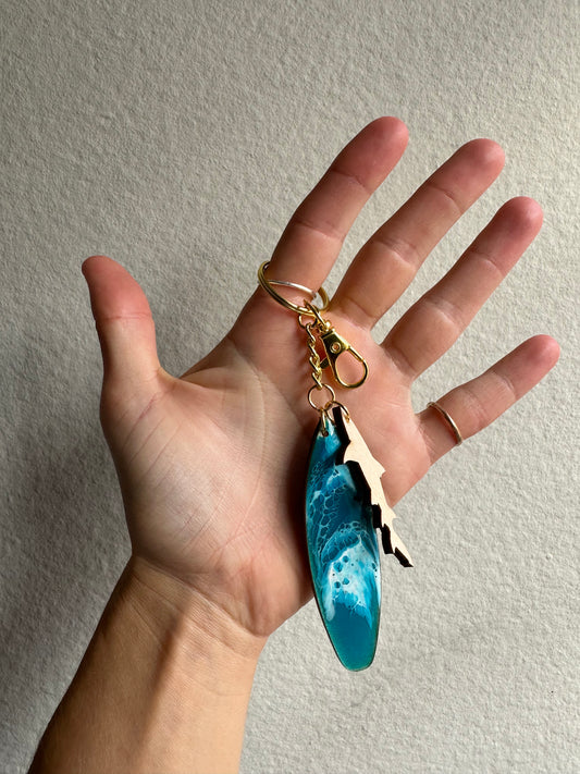 Surfboard Keychain