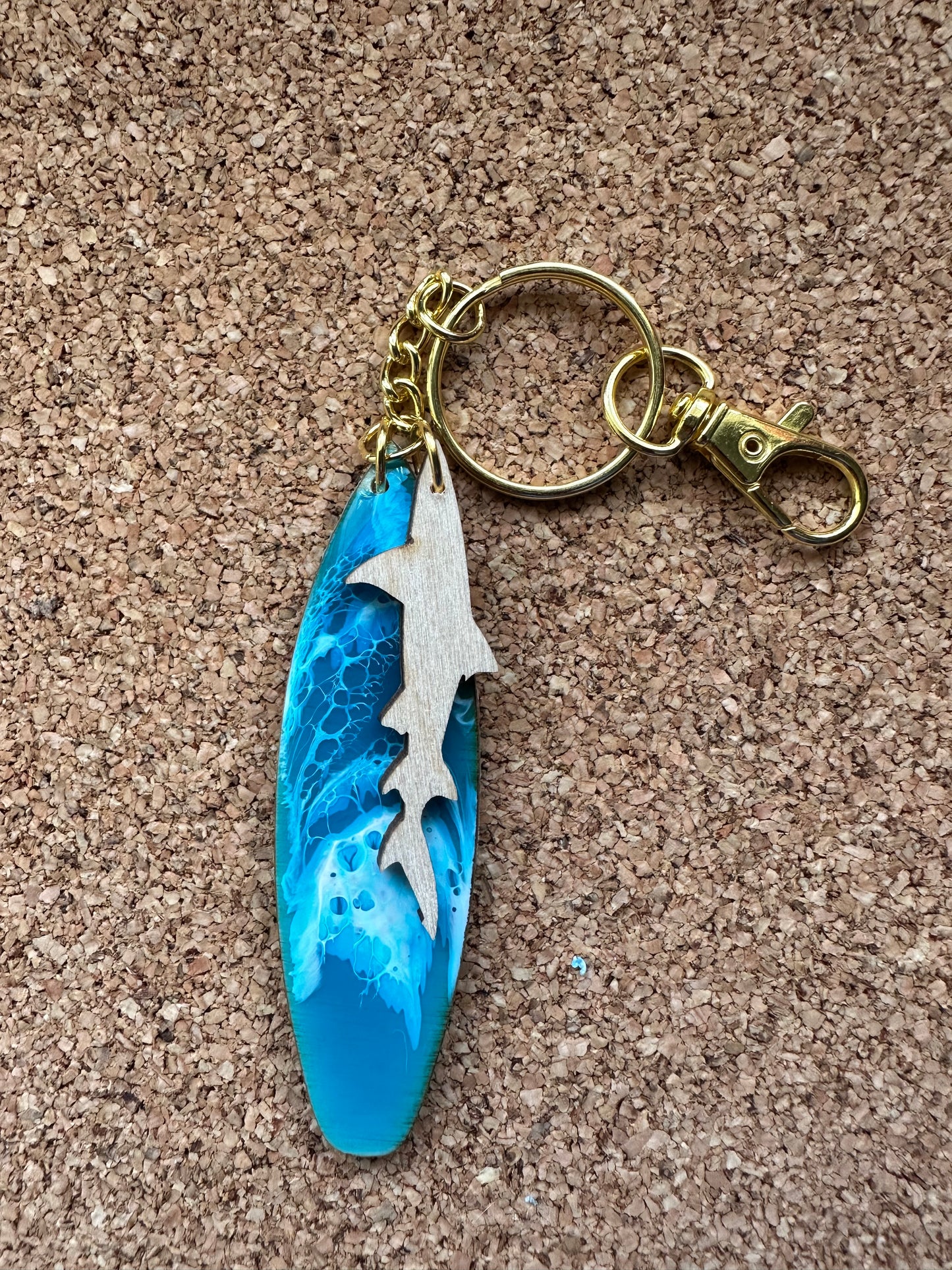 Surfboard Keychain