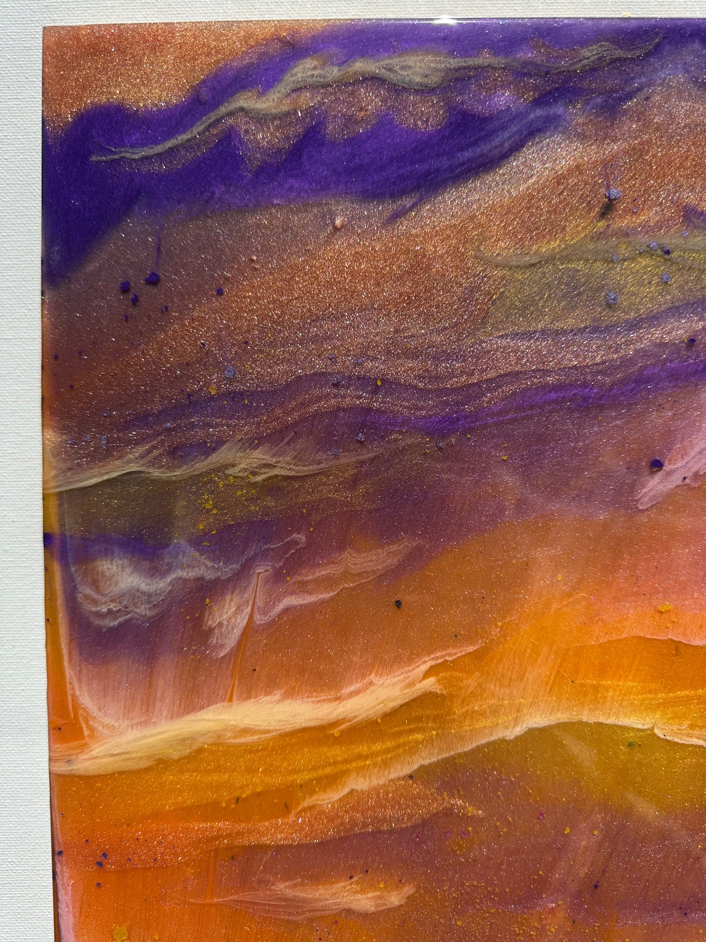 South Bay Sunset Purple 11x14" Birch wood resin wall art