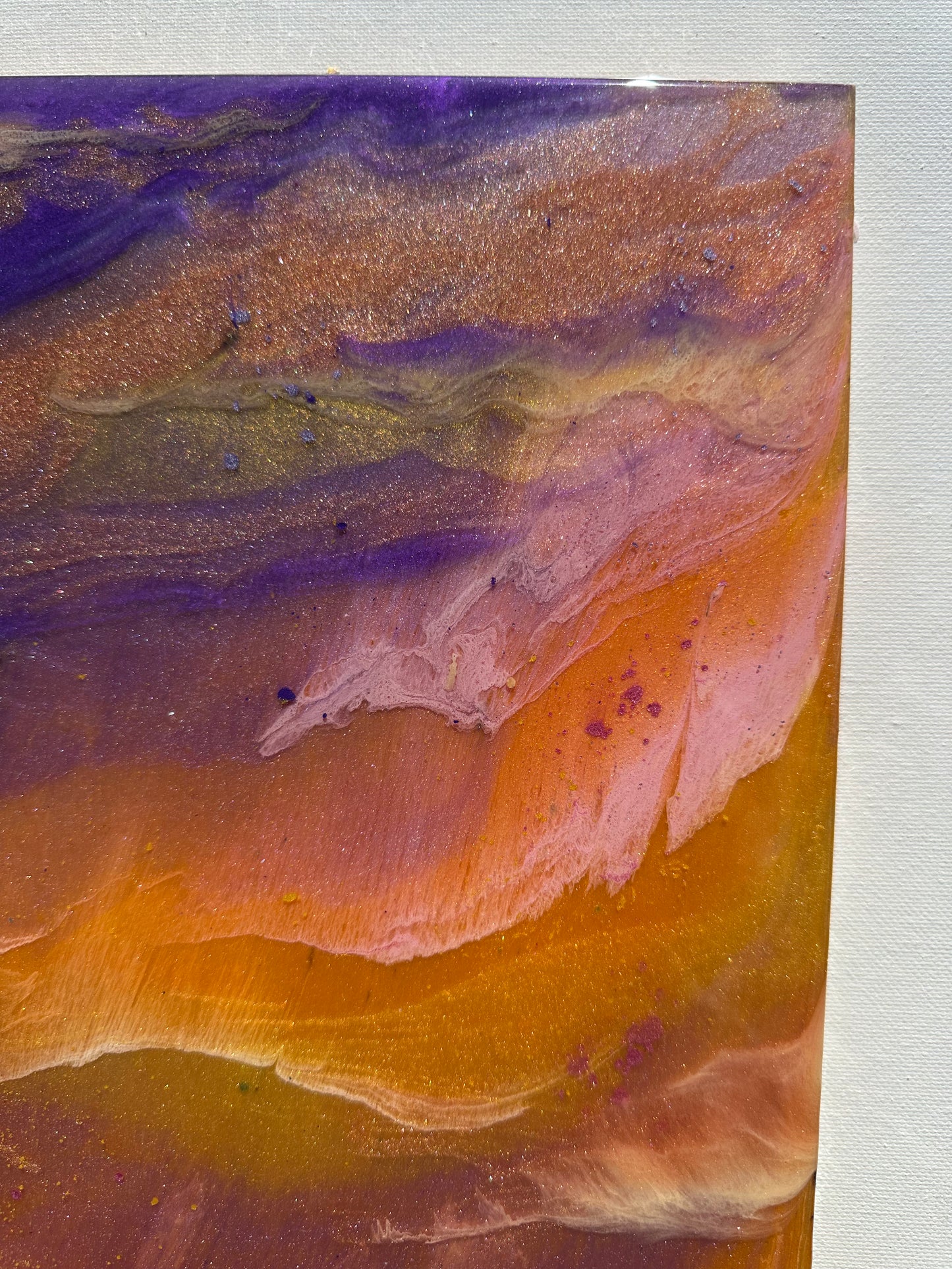 South Bay Sunset Purple 11x14" Birch wood resin wall art