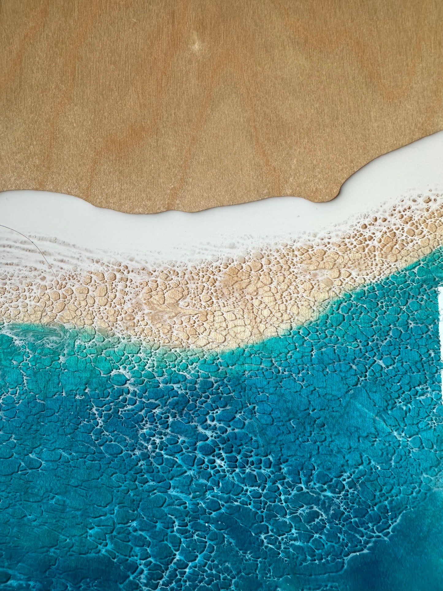 Ocean Wave Long board deck wall art