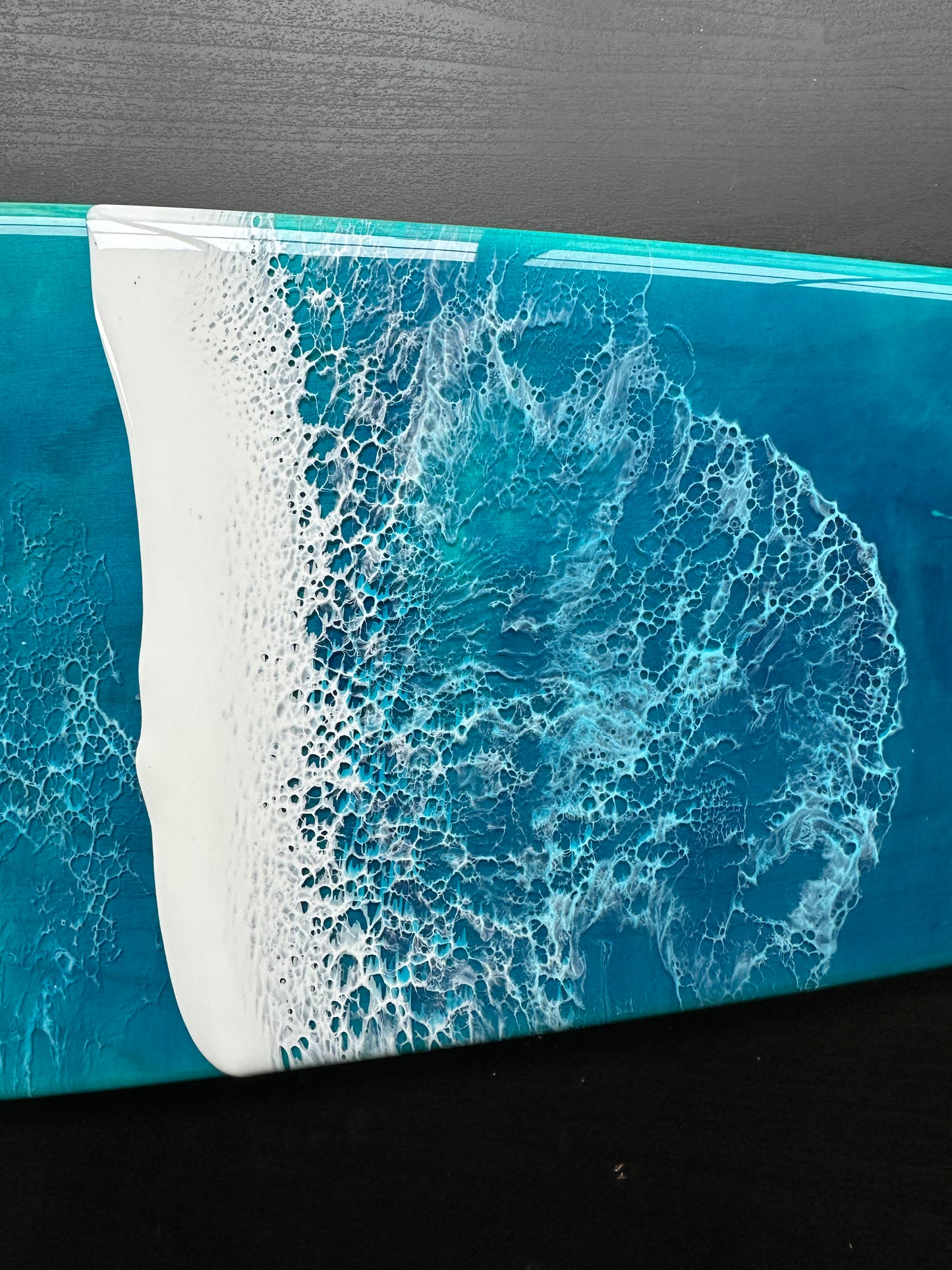 Ocean Wave Long board deck wall art