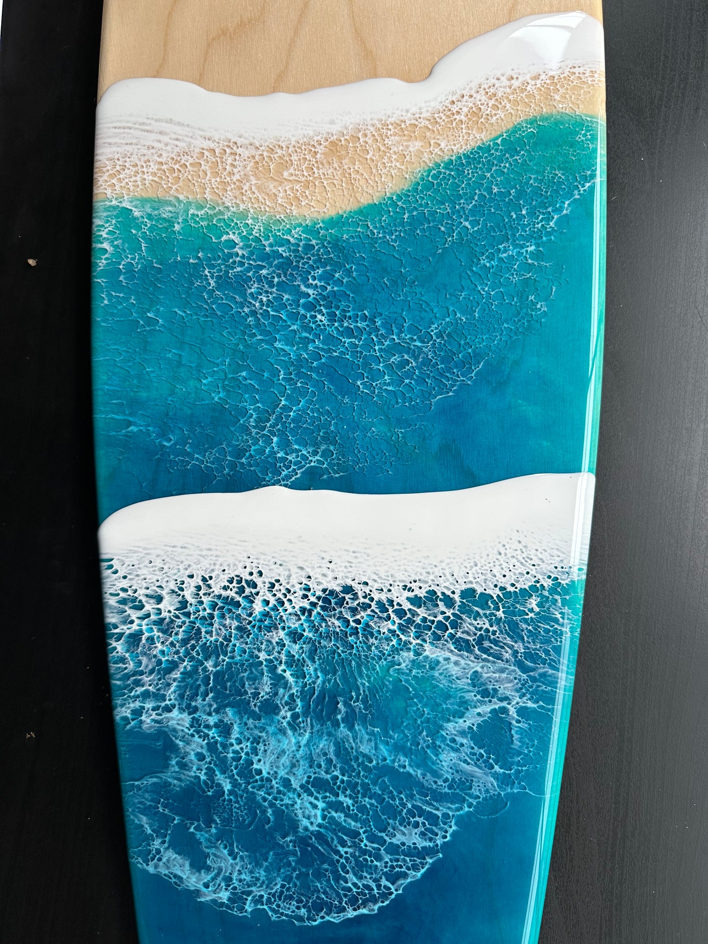 Ocean Wave Long board deck wall art