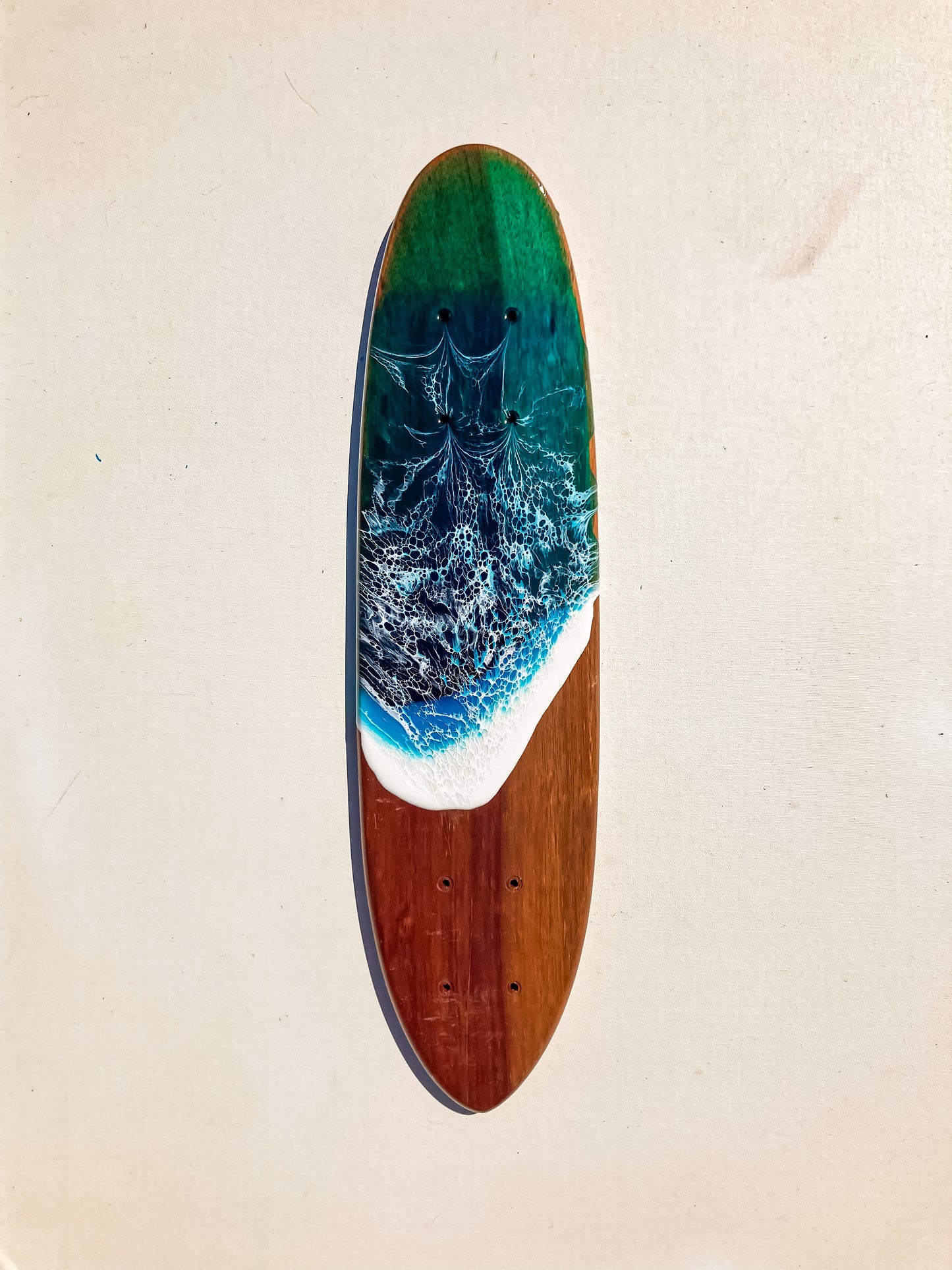Vintage skate deck wall art