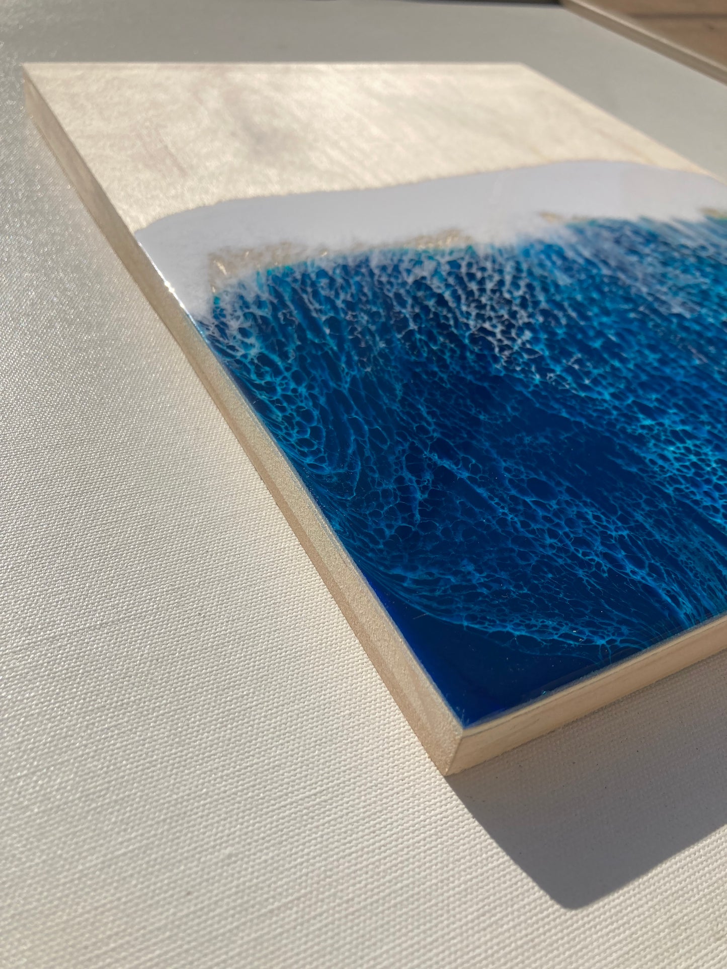 3D ocean birch canvas
