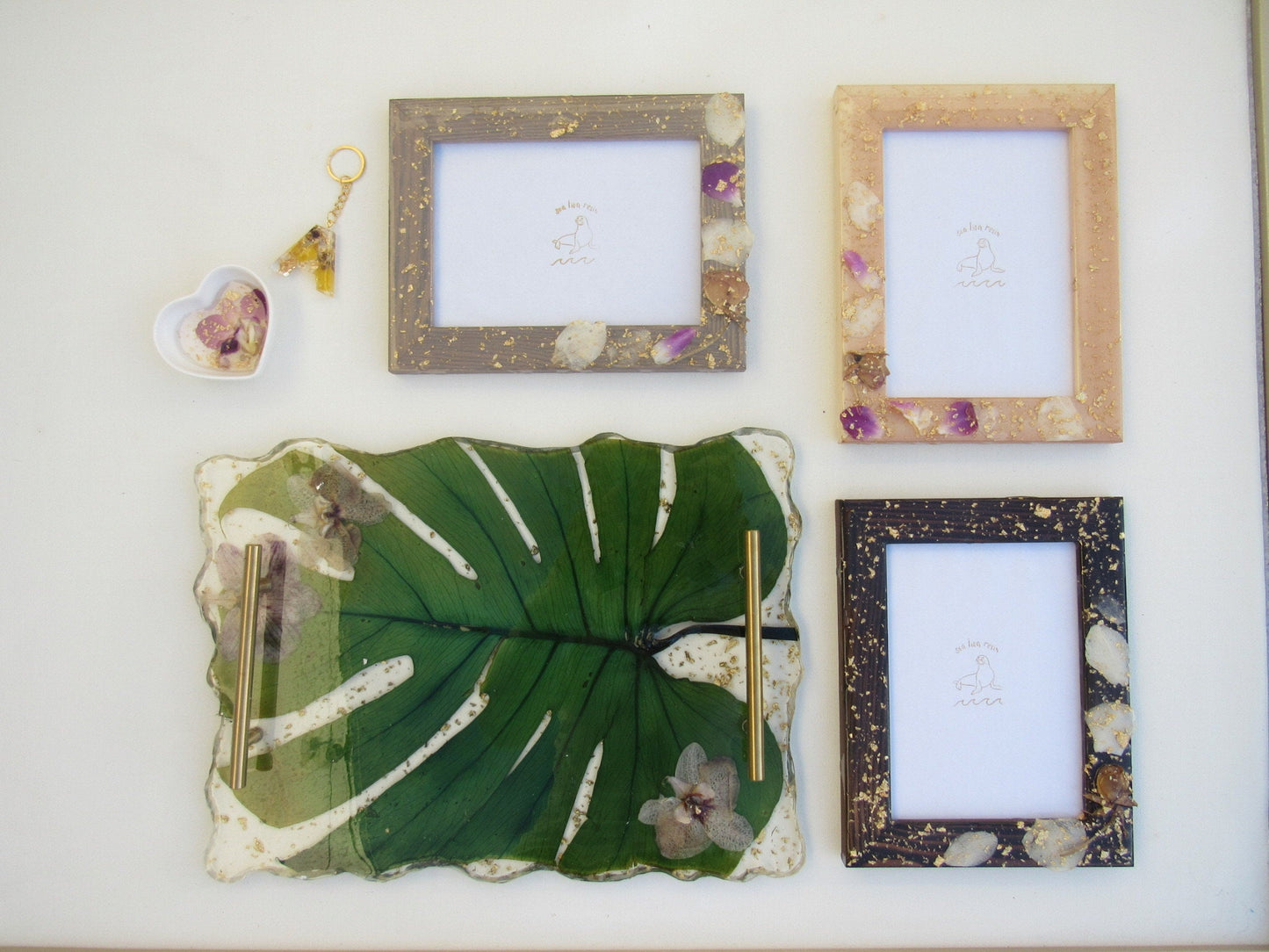 large tray custom bouquet preservation ~ charcuterie serving platter wedding flowers gift for bride keepsake with handles
