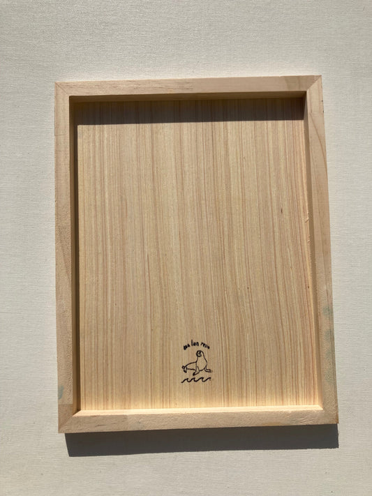 3D wood panel frame ocean sunset resin wall art ~ lightweight birch wood ~ gallery wall beach house decor