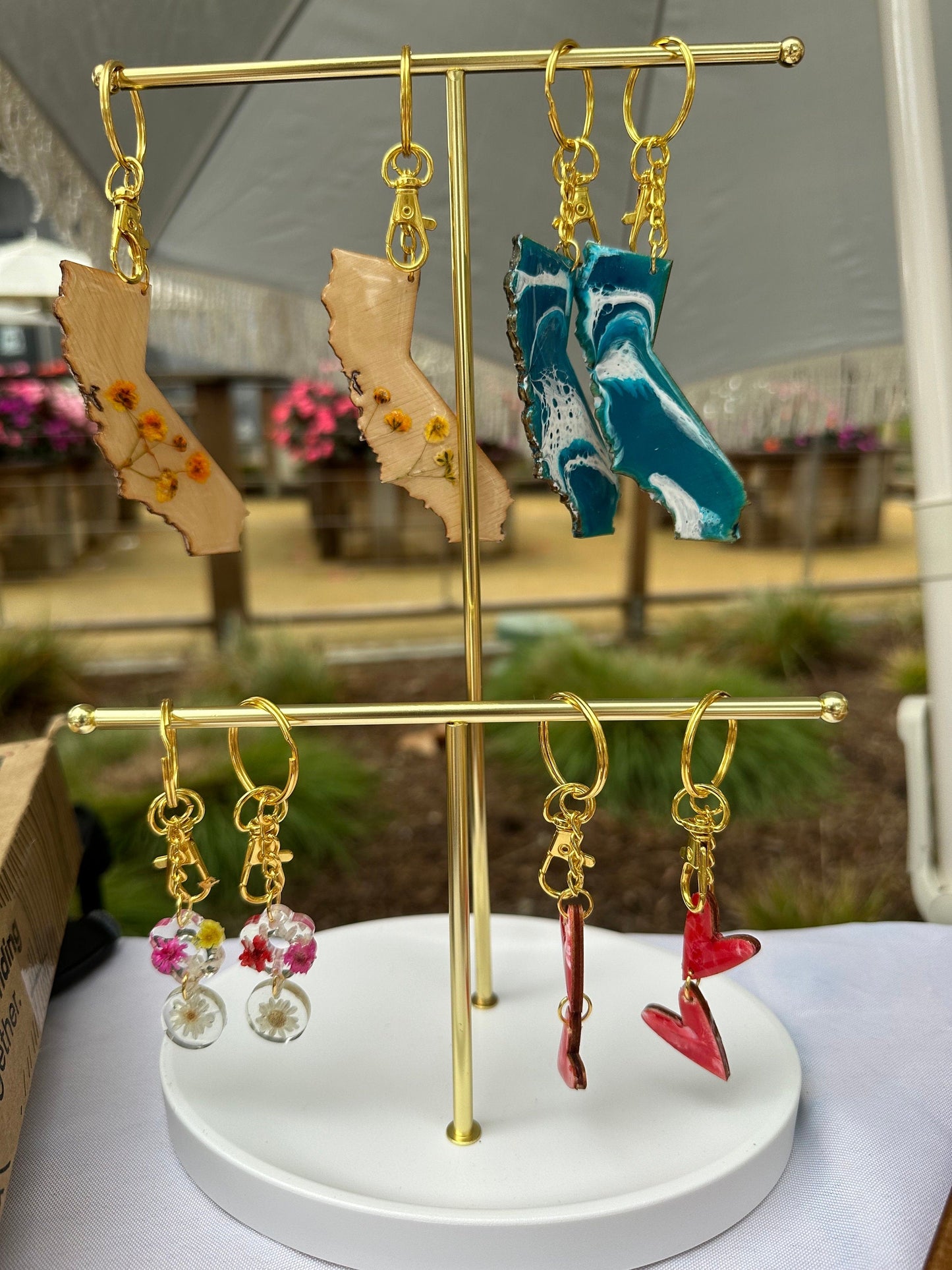 California wave keychain or magnet