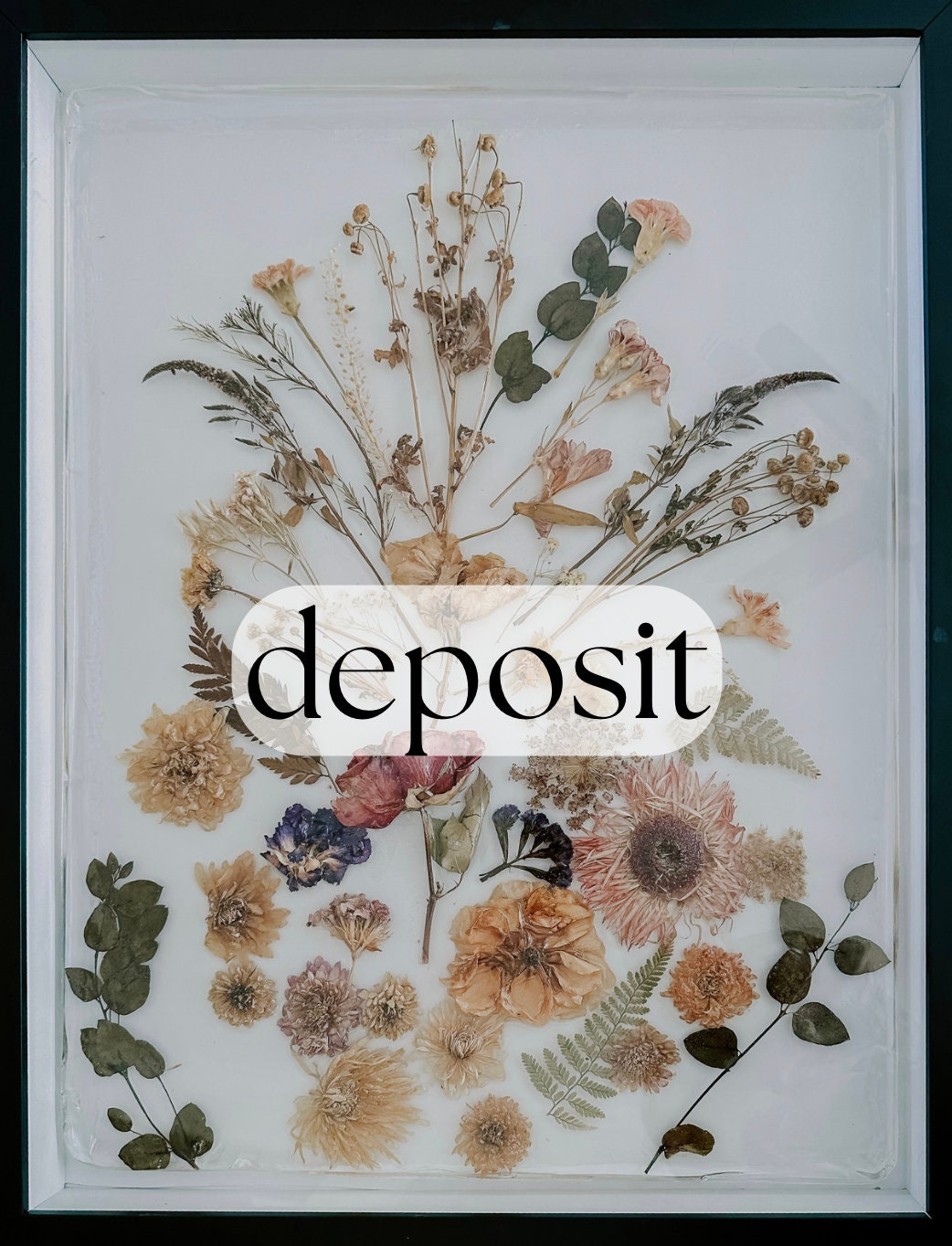 bouquet preservation deposit ~ custom flower art wedding gift baby shower