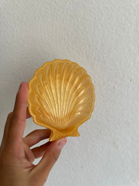 Shell ring dish trinket jewelry tray neutral color marbled swirl keys console decor beach boho modern ocean