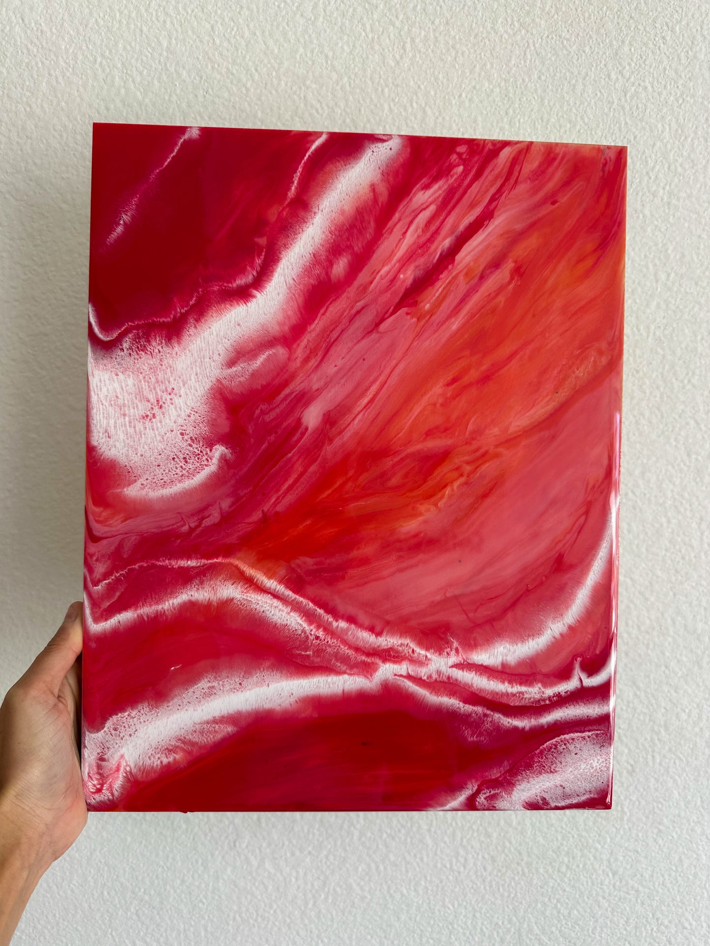 Red Swirl Birch Canvas