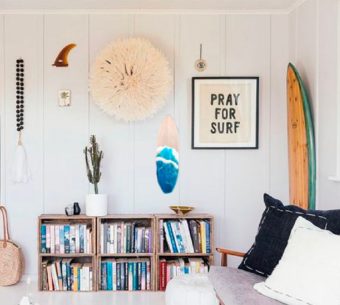 surfboard wall art