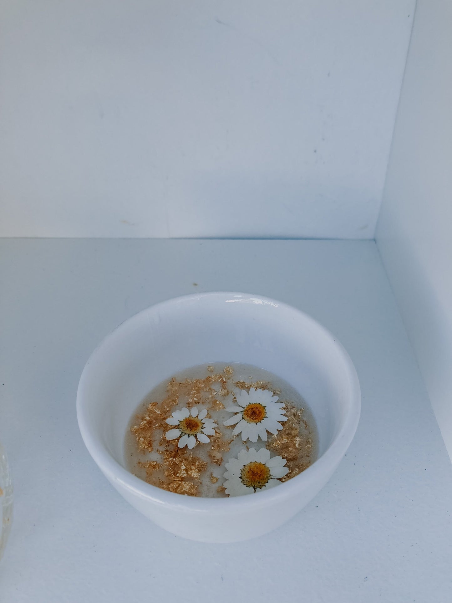 pressed flower ceramic ring dish ~ gold foil resin ceramic jewelry dish ~ engagement wedding ring dish ~ mothers day gift ideas ~ custom