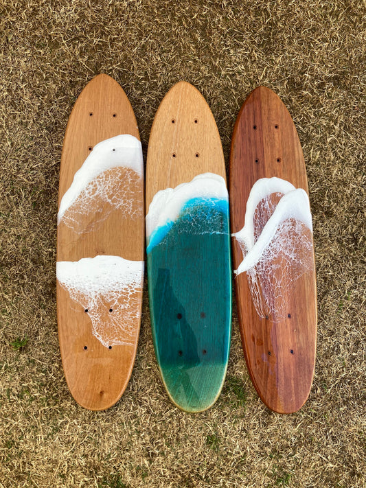 Vintage skate deck wall art