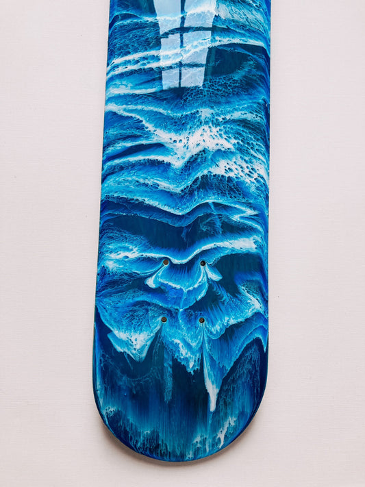 marbled skateboard deck