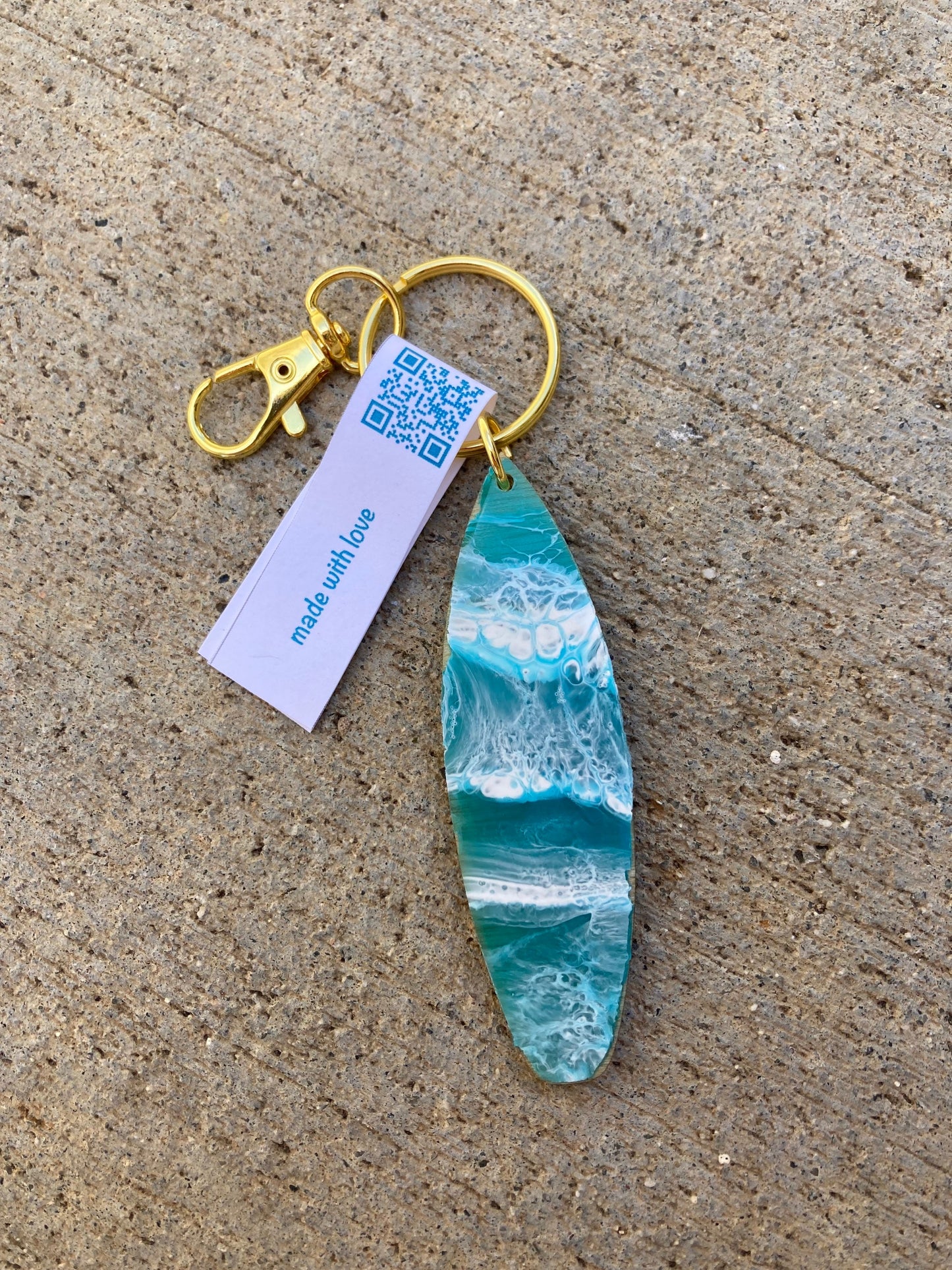 Surfboard Keychain