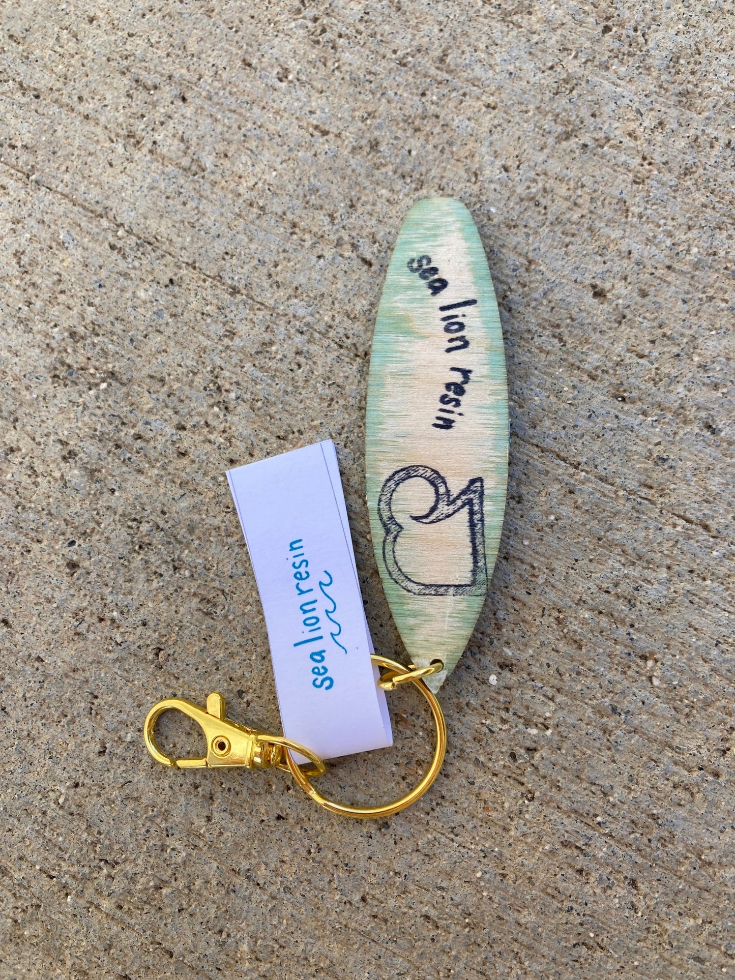 Surfboard Keychain