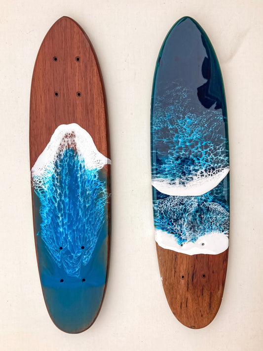 Vintage skate deck wall art