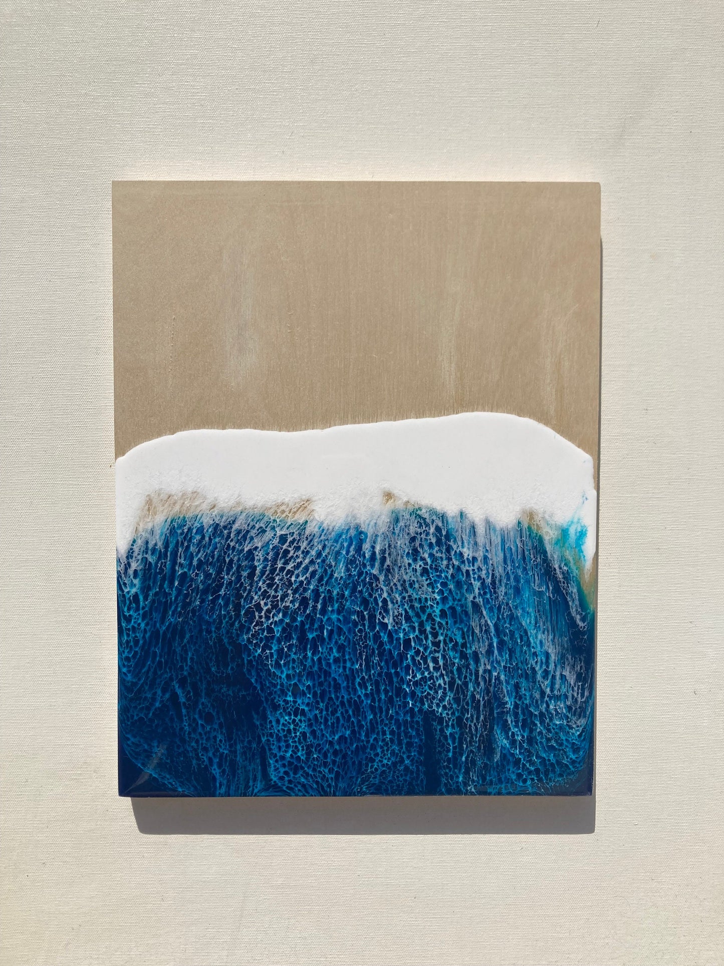 3D ocean birch canvas