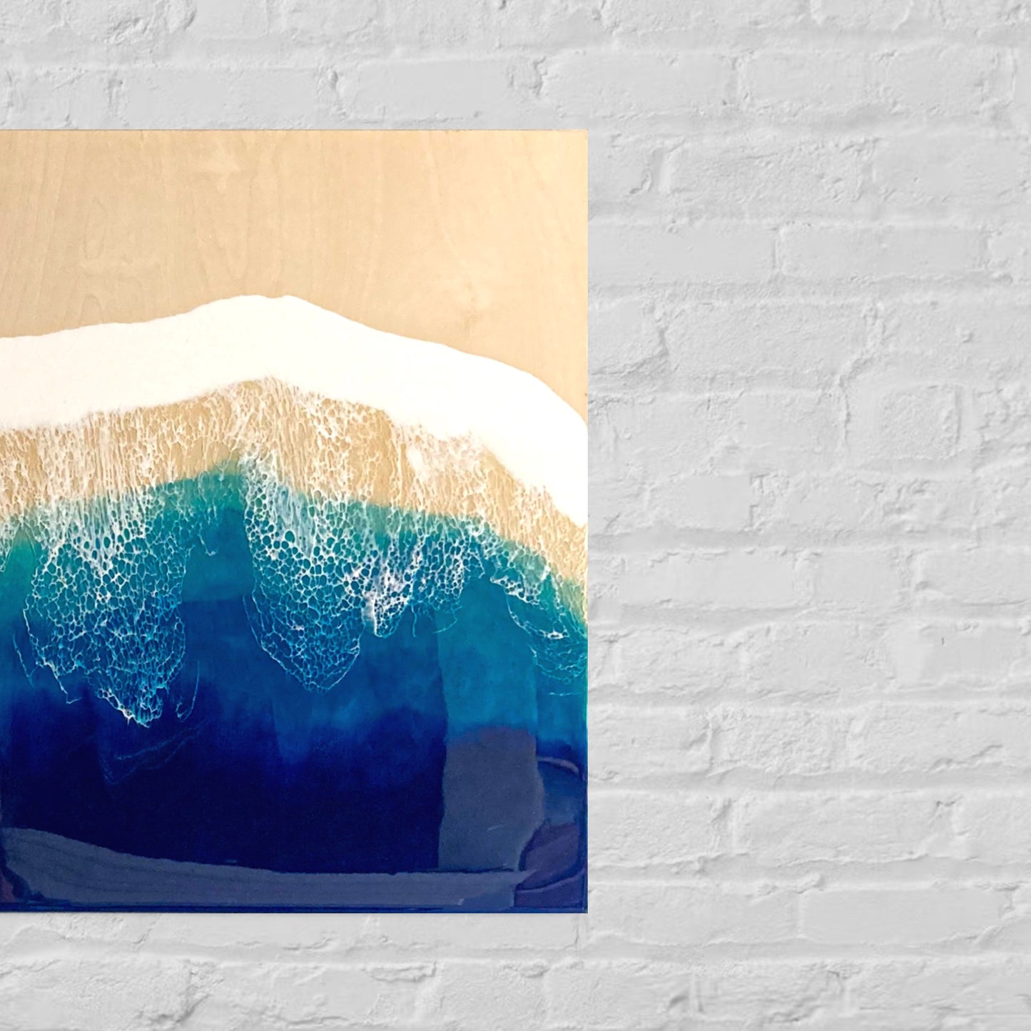 XLarge 3D ocean birch canvas