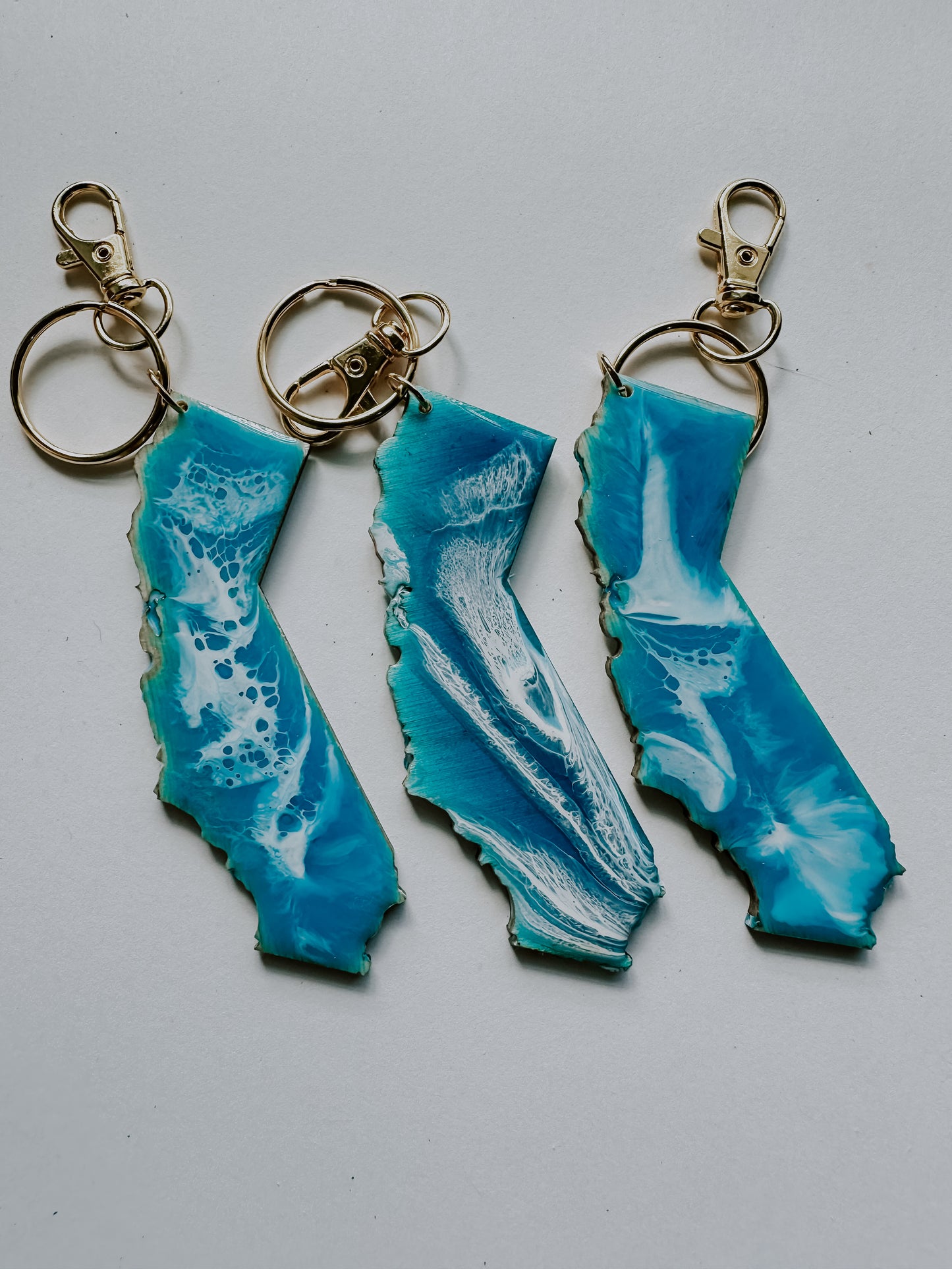 California wave keychain or magnet