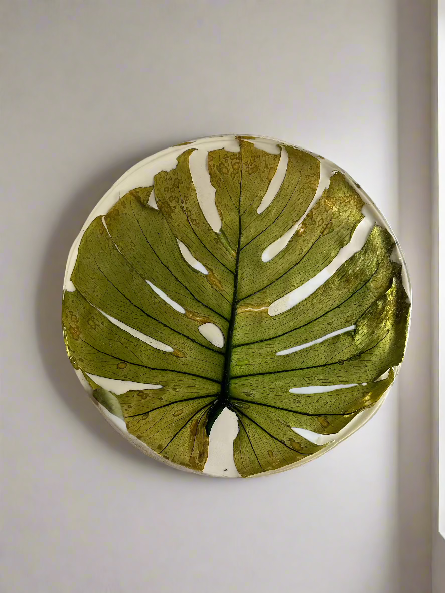 Monstera 3D art piece