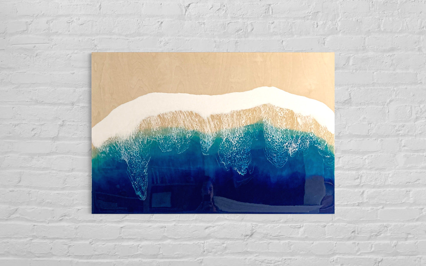 XLarge 3D ocean birch canvas