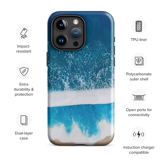 Ocean Wave Design Tough Case for iPhone®
