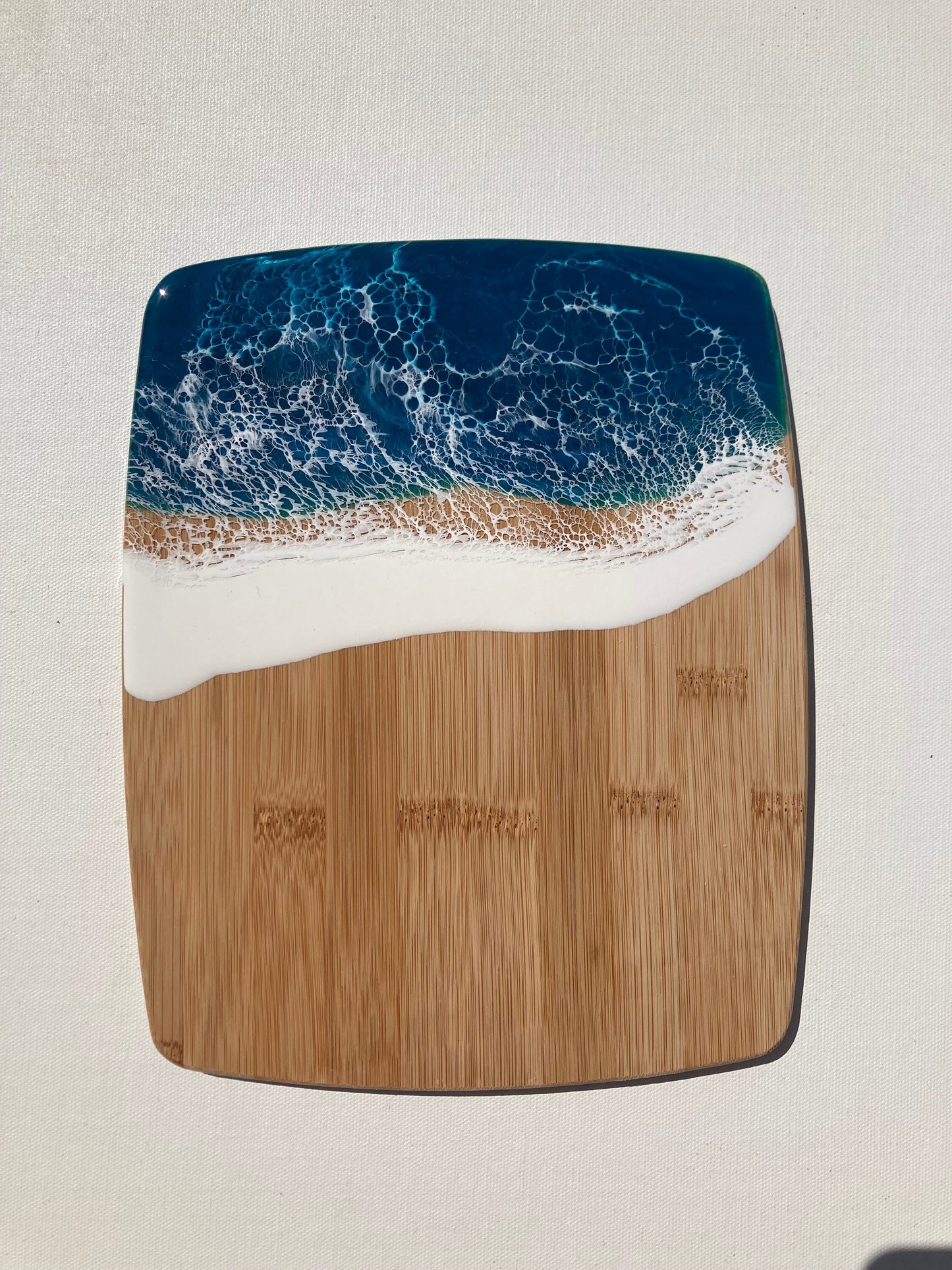 ocean wave bamboo cutting board set of 3