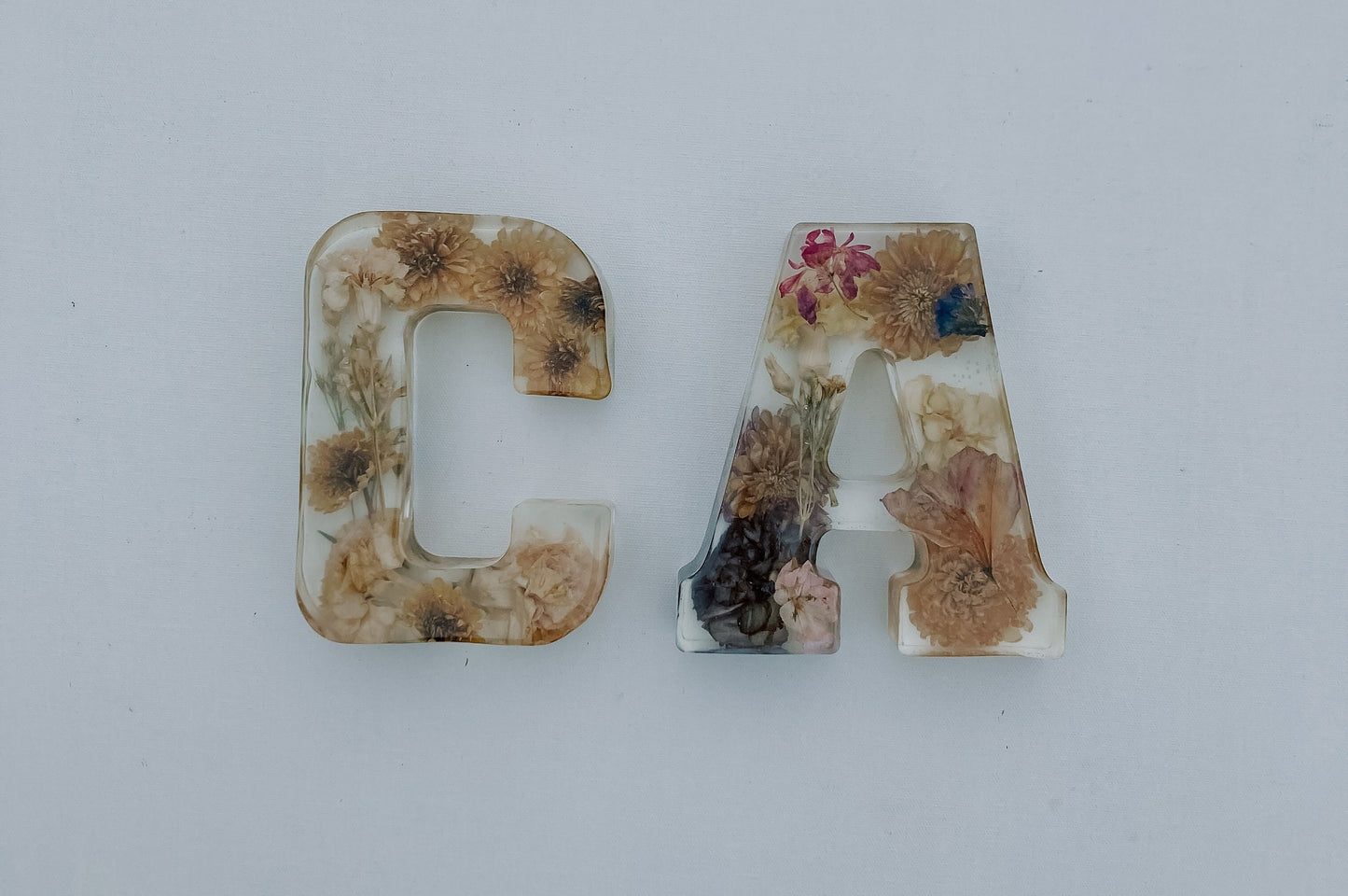 3d resin floral letters sign